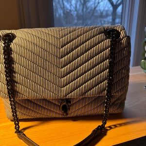 Rebecca Minkoff Edie Flap Striped Shoulder Bag